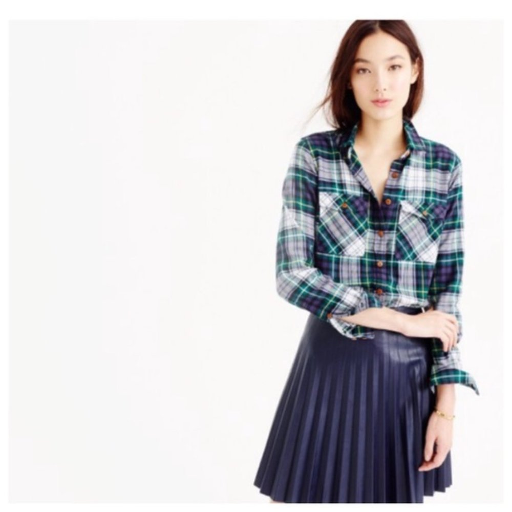 Boyfriend shirt in ridge plaid